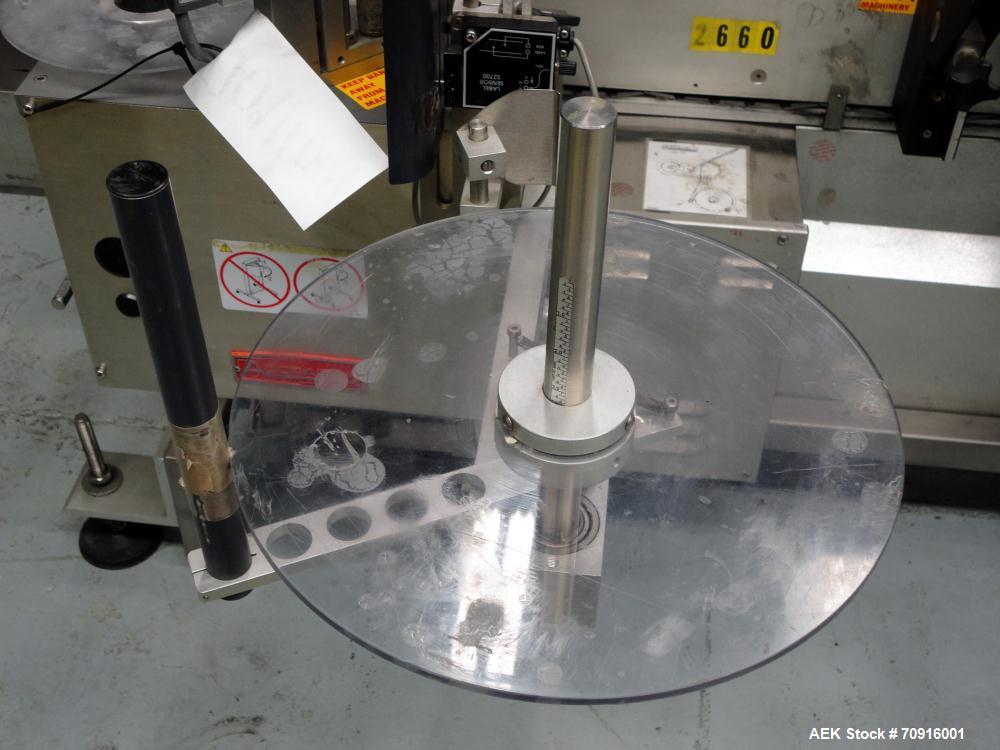 Used Accraply Model 350 PTE Front and Back Tamper Evident Labeler