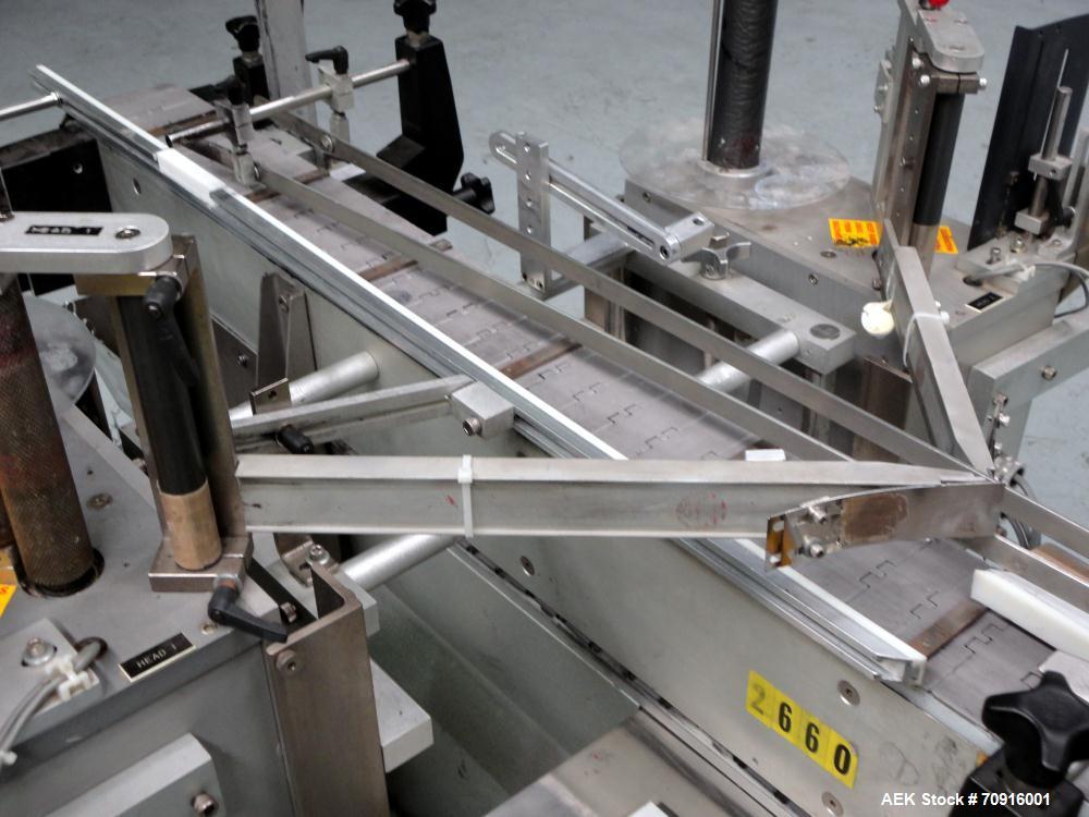 Used Accraply Model 350 PTE Front and Back Tamper Evident Labeler
