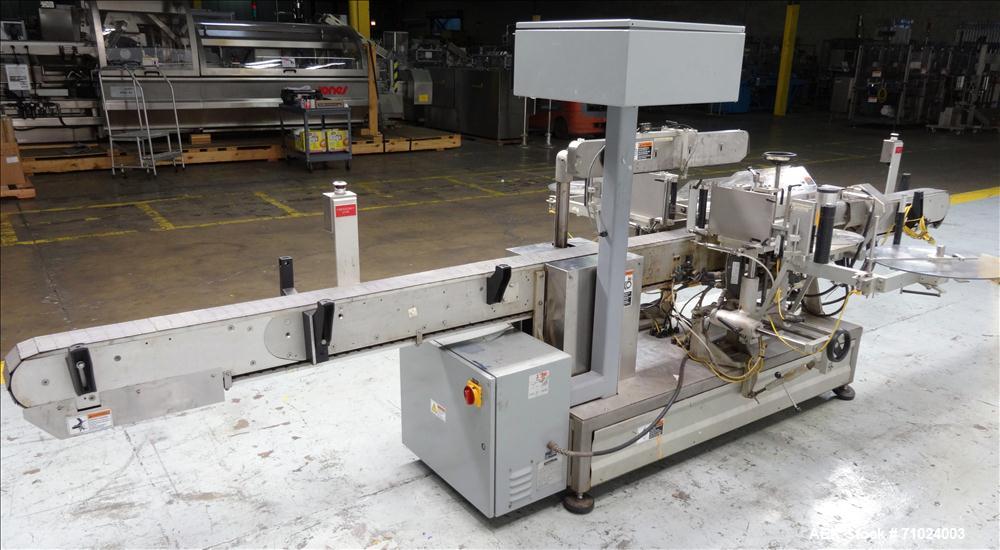 Used- Accraply Model 350PW Front and Back Pressure Sensitive Labeler