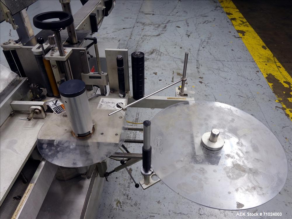 Used Accraply Model 350PW Front and Back Pressure Sensitive Labeler