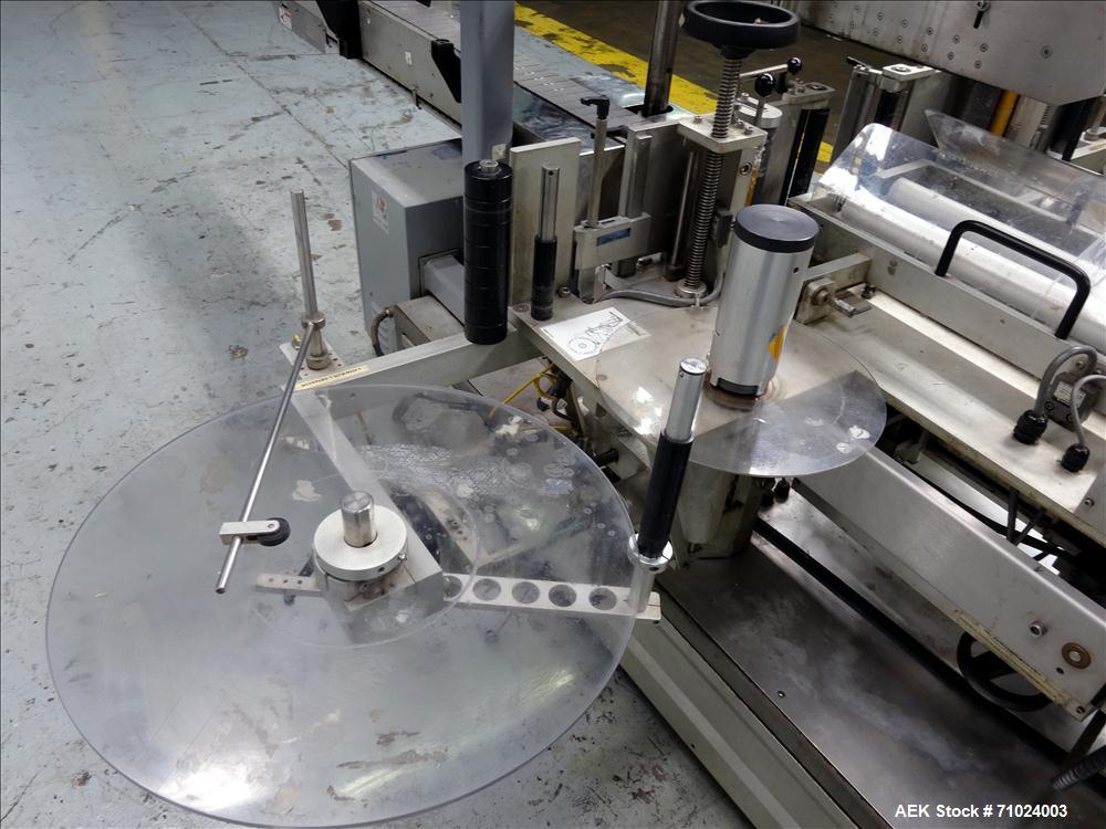 Used Accraply Model 350PW Front and Back Pressure Sensitive Labeler