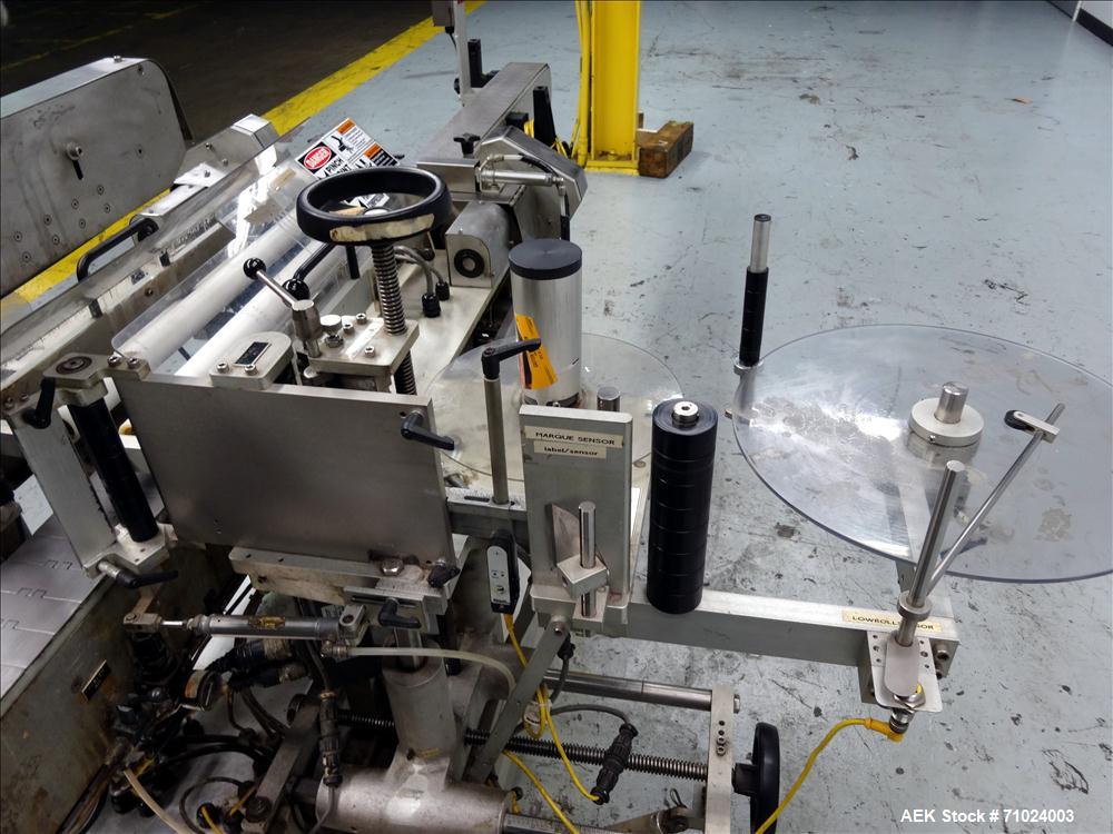 Used Accraply Model 350PW Front and Back Pressure Sensitive Labeler