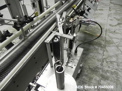 Used Autolabe Model 110S Front & Back Pressure Sensitive Labeling System. Capable of speeds up to 1200" of web speed per minute. Right to left operation. Label size range: (width) 1/4" to 4-1/2" with...