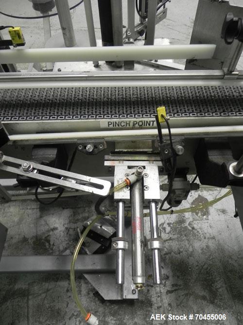 Used Autolabe Model 110S Front & Back Pressure Sensitive Labeling System. Capable of speeds up to 1200" of web speed per minute. Right to left operation. Label size range: (width) 1/4" to 4-1/2" with...
