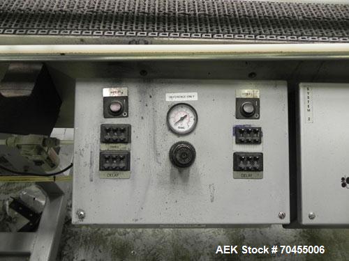 Used Autolabe Model 110S Front & Back Pressure Sensitive Labeling System. Capable of speeds up to 1200" of web speed per minute. Right to left operation. Label size range: (width) 1/4" to 4-1/2" with...