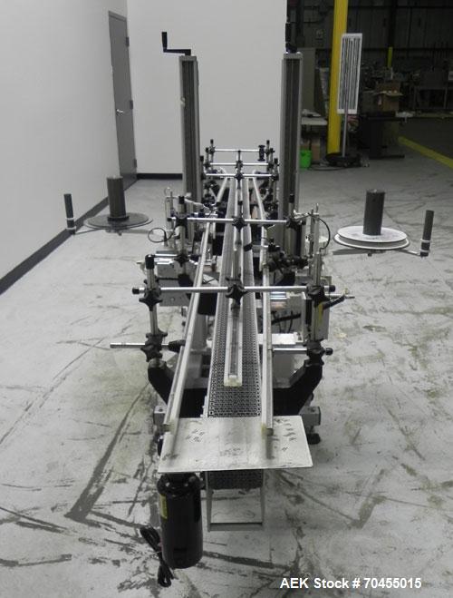 Used Autolabe Model 110S Front & Back Pressure Sensitive Labeling System. Capable of speeds up to 1200" of web speed per minute. Right to left operation. Label size range: (width) 1/4" to 4-1/2" with...