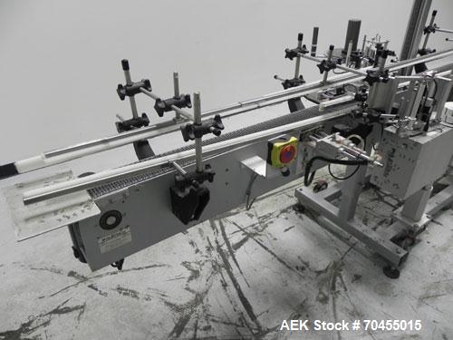 Used Autolabe Model 110S Front & Back Pressure Sensitive Labeling System. Capable of speeds up to 1200" of web speed per minute. Right to left operation. Label size range: (width) 1/4" to 4-1/2" with...