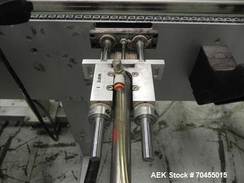 Used Autolabe Model 110S Front & Back Pressure Sensitive Labeling System. Capable of speeds up to 1200" of web speed per minute. Right to left operation. Label size range: (width) 1/4" to 4-1/2" with...