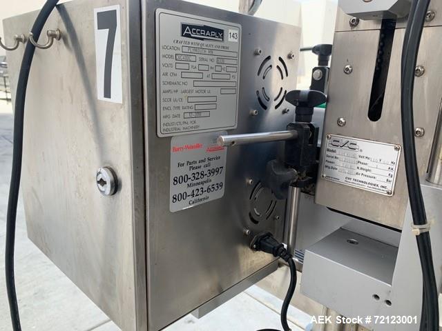 Used- CVC Front and Back Pressure Sensitive Labeler