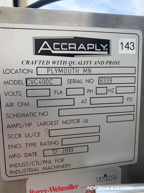 Used- CVC Front and Back Pressure Sensitive Labeler