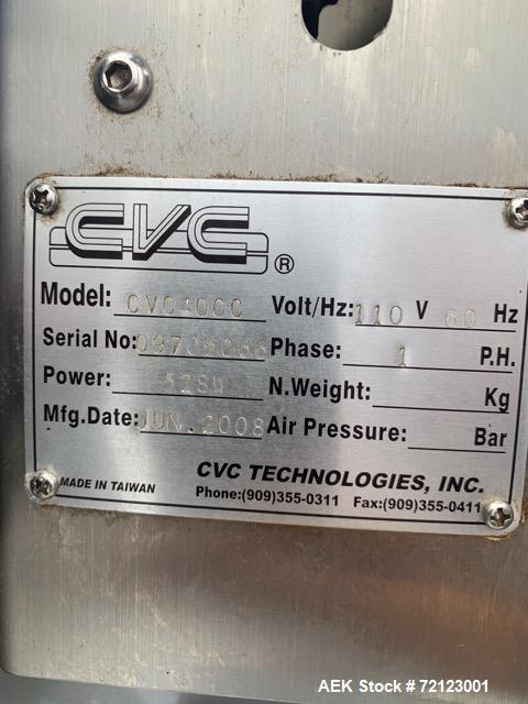 Used- CVC Front and Back Pressure Sensitive Labeler