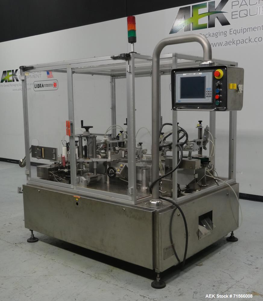 Used Libra (IMA) Model SE300TE Front and Back Pressure Sensitive Tamper Evident