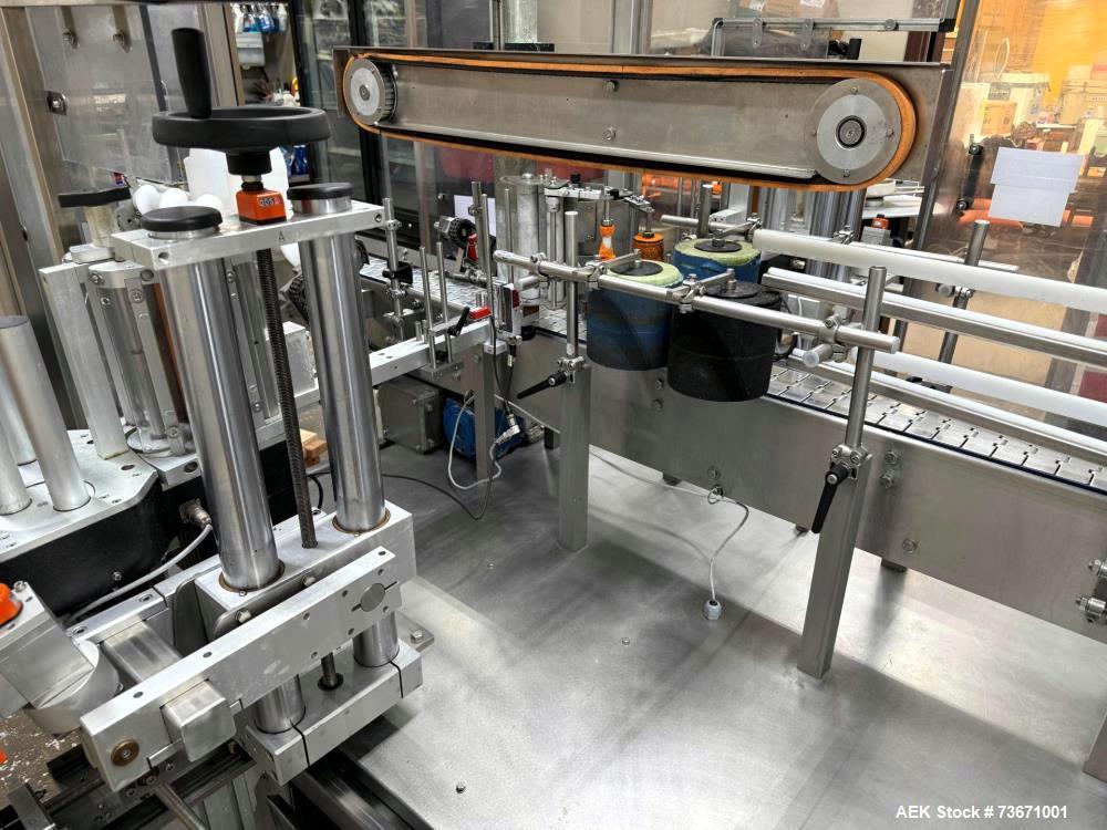 Used Krones K748-107 Pressure Sensitive Front & Back Labeler – High-Speed Bottle Labeling System