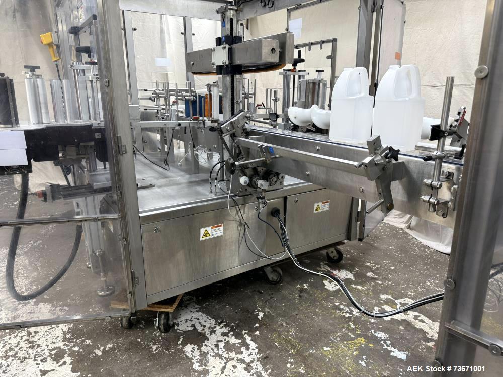 Used Krones K748-107 Pressure Sensitive Front & Back Labeler – High-Speed Bottle Labeling System