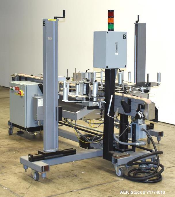 Used Label Aire Tamper Evident Front and Back Labeler/Carton Wafer Sealer.