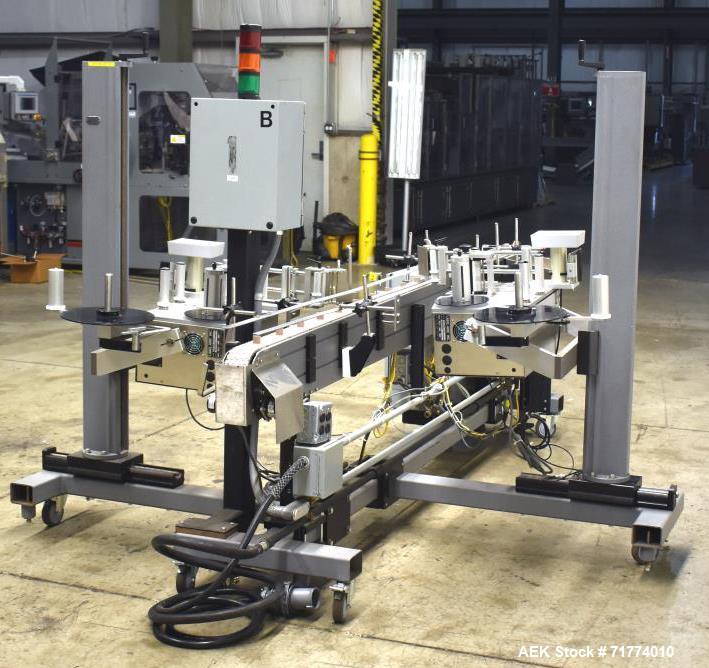 Used Label Aire Tamper Evident Front and Back Labeler/Carton Wafer Sealer.