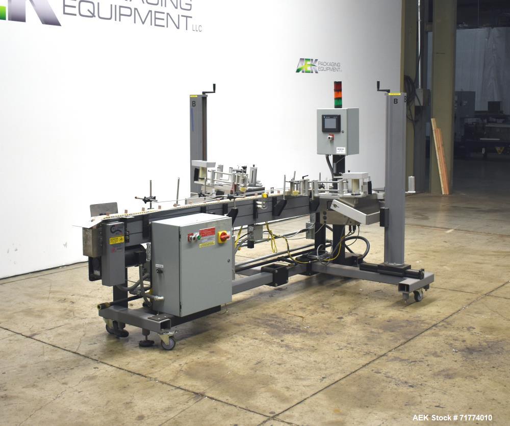 Used Label Aire Tamper Evident Front and Back Labeler/Carton Wafer Sealer.