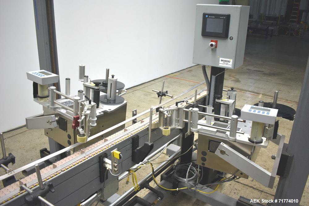 Used Label Aire Tamper Evident Front and Back Labeler/Carton Wafer Sealer.