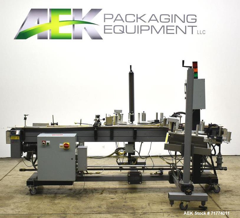 Used Label Aire Tamper Evident Front and Back Labeler/Carton Wafer Sealer.
