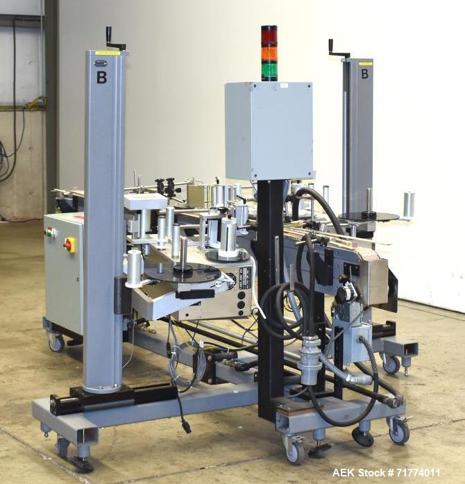 Used Label Aire Tamper Evident Front and Back Labeler/Carton Wafer Sealer.