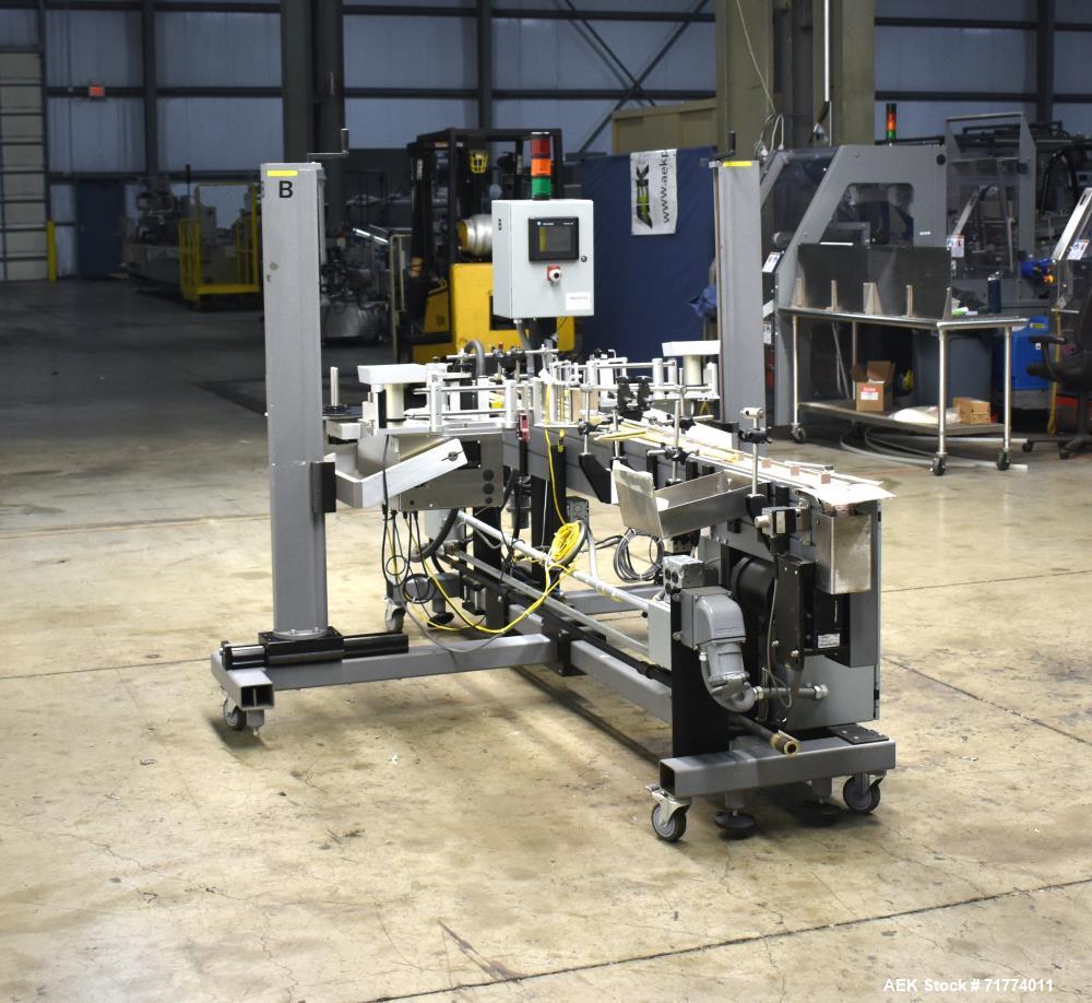 Used Label Aire Tamper Evident Front and Back Labeler/Carton Wafer Sealer.