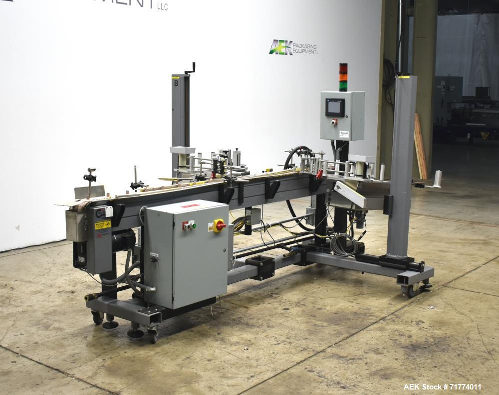 Used Label Aire Tamper Evident Front and Back Labeler/Carton Wafer Sealer.