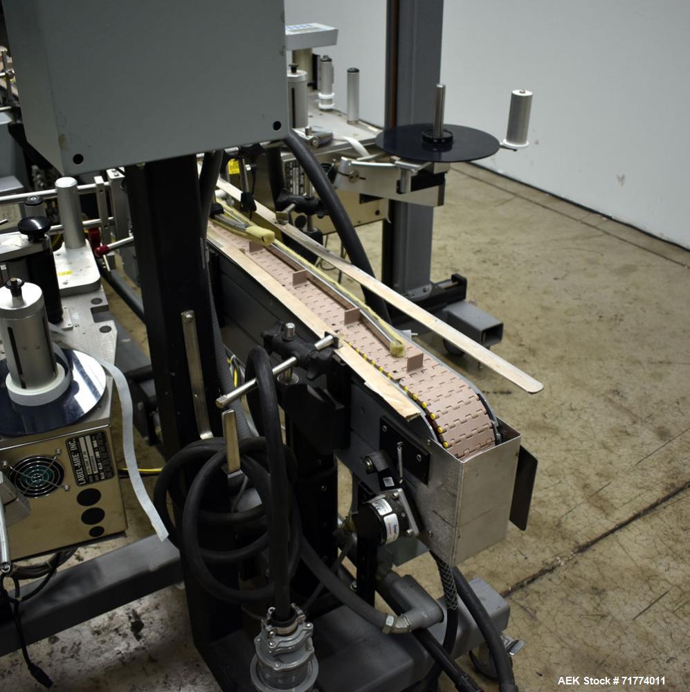 Used Label Aire Tamper Evident Front and Back Labeler/Carton Wafer Sealer.