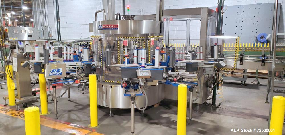 Used-P.E. Rotary Pressure Sensitive Labeling System