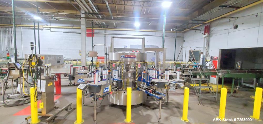 Used P.E. Rotary Pressure Sensitive Labeling System