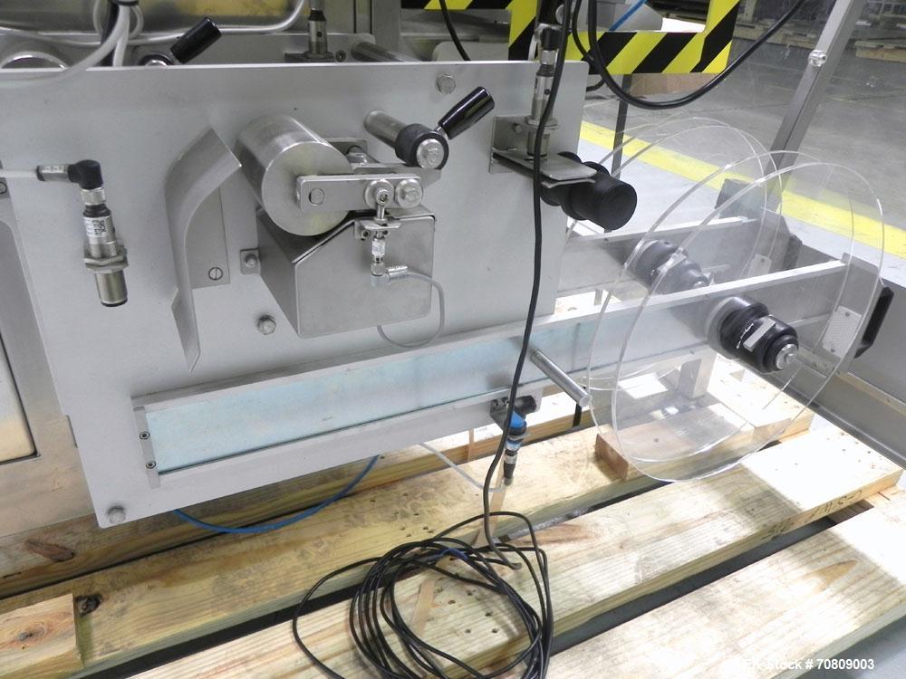 Used Neri (Marchesini) Model BL 400 TE Tamper Evident Carton Labeler. Machine is capable of speeds up to 400 cartons per minute. Has a carton size range: (length) 20mm - 180mm (width) 15mm - 120mm (d...