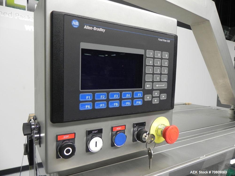 Used Neri (Marchesini) Model BL 400 TE Tamper Evident Carton Labeler. Machine is capable of speeds up to 400 cartons per minute. Has a carton size range: (length) 20mm - 180mm (width) 15mm - 120mm (d...