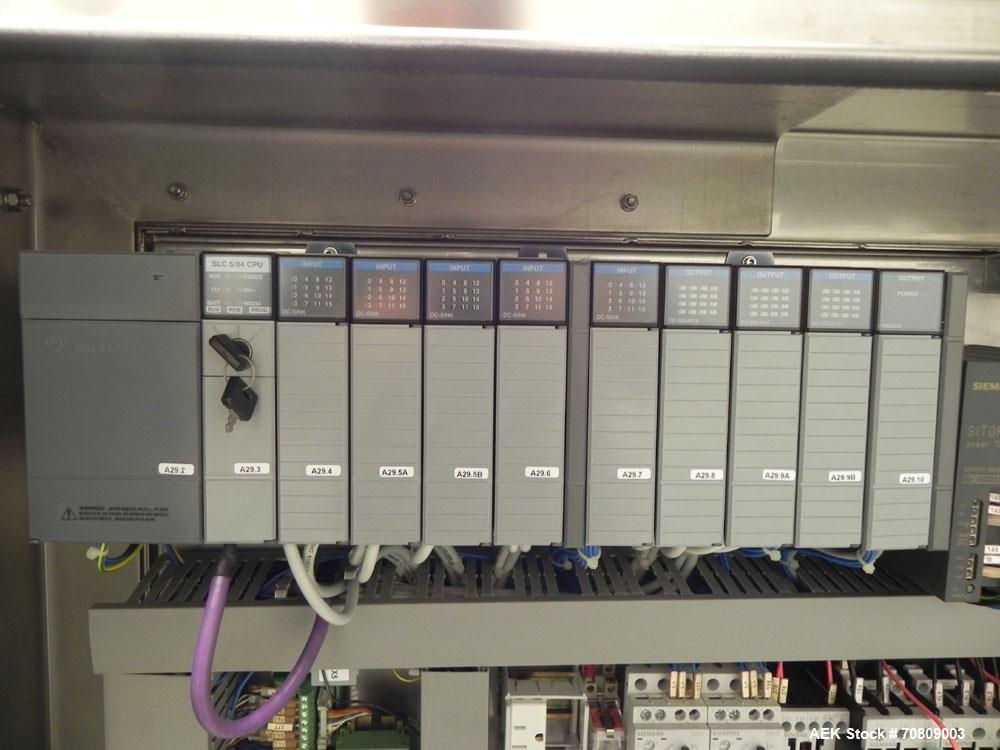Used Neri (Marchesini) Model BL 400 TE Tamper Evident Carton Labeler. Machine is capable of speeds up to 400 cartons per minute. Has a carton size range: (length) 20mm - 180mm (width) 15mm - 120mm (d...