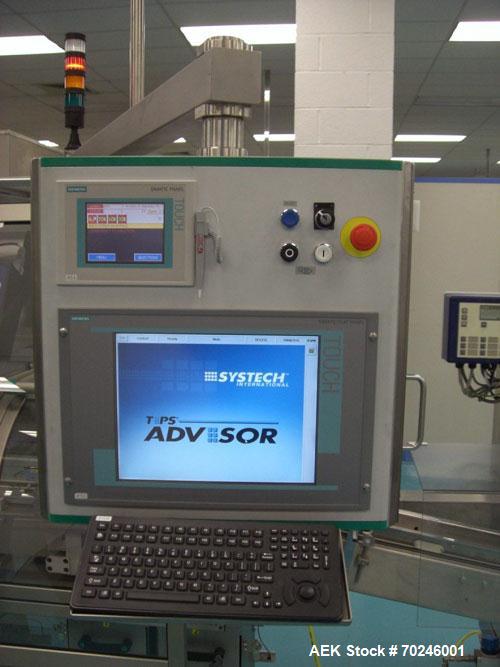 Used Neri Type BL400VTEXL Labeller. Size range 20mm to 180mm wide x 15mm to 120mm high x 70mm to 200mm long. Maximum rate of 400 packs per minute. Label speed maximum 50m per minute. 400mm maximum re...