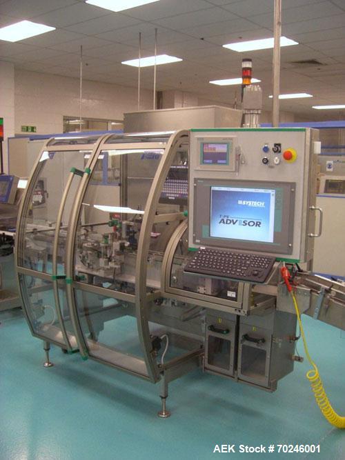 Used Neri Type BL400VTEXL Labeller. Size range 20mm to 180mm wide x 15mm to 120mm high x 70mm to 200mm long. Maximum rate of 400 packs per minute. Label speed maximum 50m per minute. 400mm maximum re...