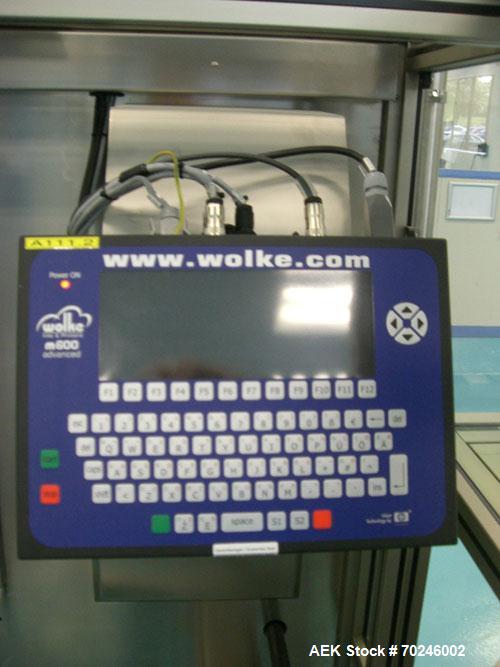 Used Neri Type BL400VTEXL Labeller. Size range 20mm to 180mm wide x 15mm to 120mm high x 70mm to 200mm long. Maximum rate of 400 packs per minute. Label speed maximum 50m per minute. 400mm maximum re...