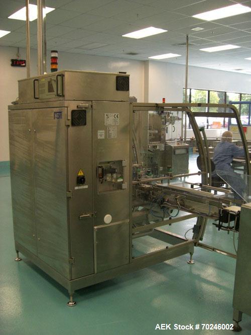 Used Neri Type BL400VTEXL Labeller. Size range 20mm to 180mm wide x 15mm to 120mm high x 70mm to 200mm long. Maximum rate of 400 packs per minute. Label speed maximum 50m per minute. 400mm maximum re...
