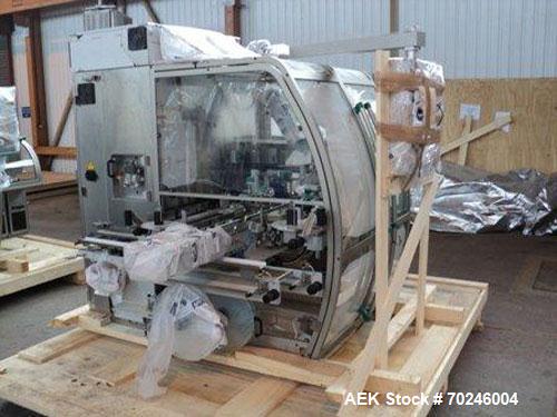 Unused- Neri Type BL400VTEXL Labeller. Size range 20mm to 180mm wide x 15mm to 120mm high x 70mm to 200mm long. Maximum rate of 400 packs per minute. Label speed maximum 50m per minute. 400mm maximum...