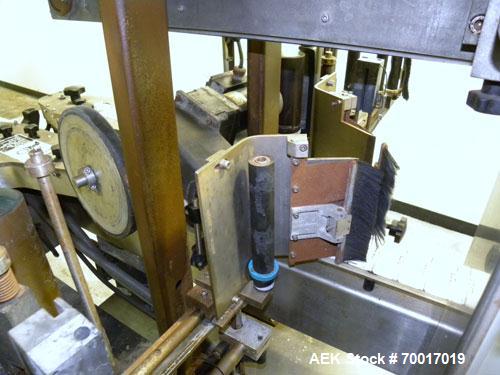 Used New Jersey Machine Automatic Pressure Sensitive Front & Back Labeler, Model 334 LRWCB-143. Capable of speeds up to 300 cpm. Approximate container capacities: round, oval, square and rectangular ...