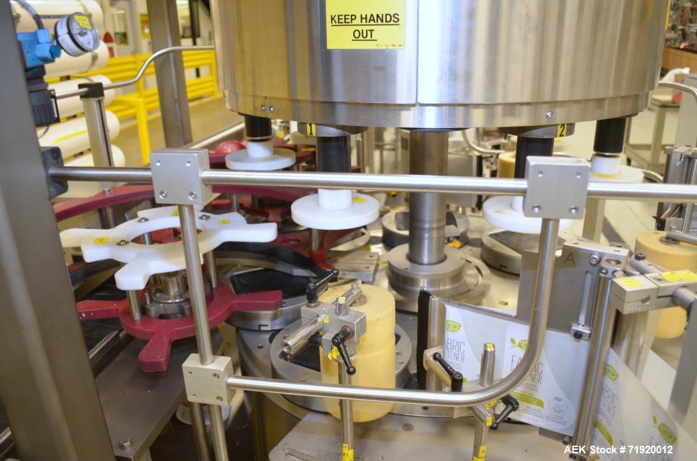 Used Sancoa Weiler 3-Head, 7-Station Pressure Sensitive Rotary Labeler