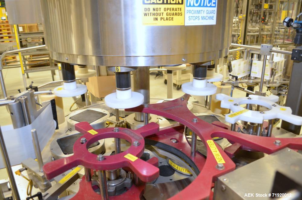 Used Sancoa Weiler 3-Head, 7-Station Pressure Sensitive Rotary Labeler