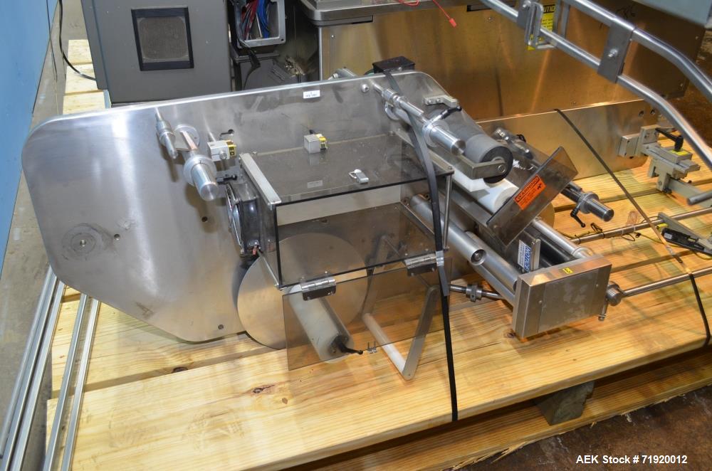 Used Sancoa Weiler 3-Head, 7-Station Pressure Sensitive Rotary Labeler