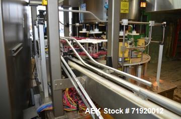 Used Sancoa Weiler 3-Head, 7-Station Pressure Sensitive Rotary Labeler