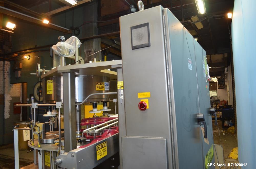 Used Sancoa Weiler 3-Head, 7-Station Pressure Sensitive Rotary Labeler