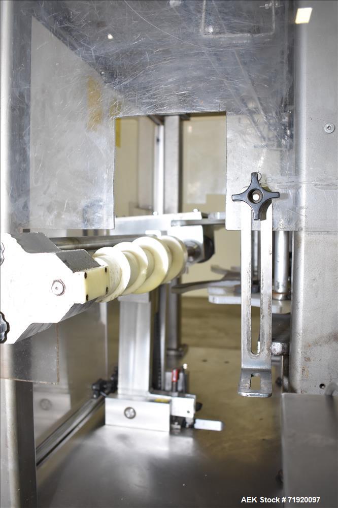Used Sancoa (Weiler) automatic pressure sensitive rotary labeler, Model RL-4000