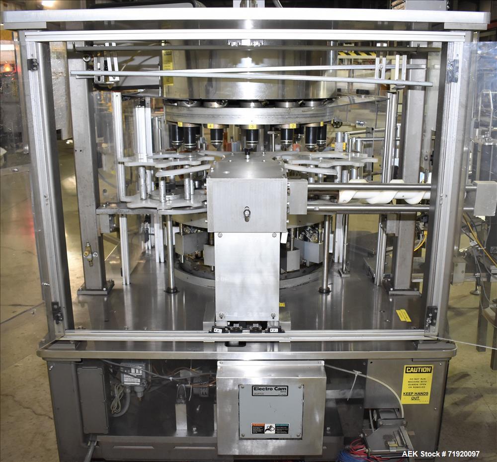 Used Sancoa (Weiler) automatic pressure sensitive rotary labeler, Model RL-4000