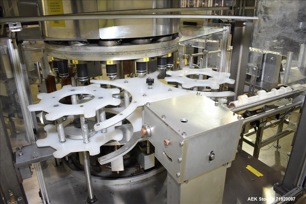Used Sancoa (Weiler) automatic pressure sensitive rotary labeler, Model RL-4000