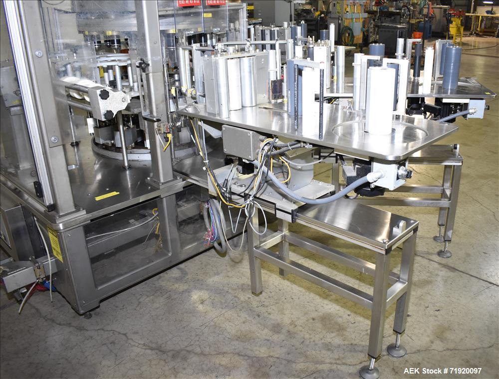 Used Sancoa (Weiler) automatic pressure sensitive rotary labeler, Model RL-4000
