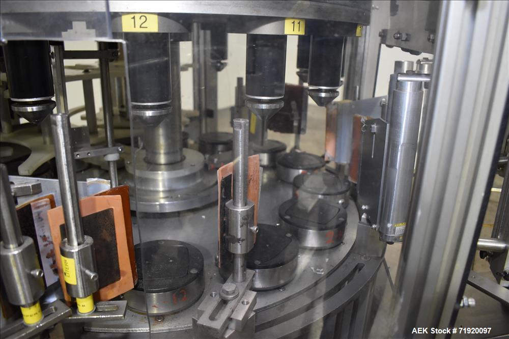 Used Sancoa (Weiler) automatic pressure sensitive rotary labeler, Model RL-4000