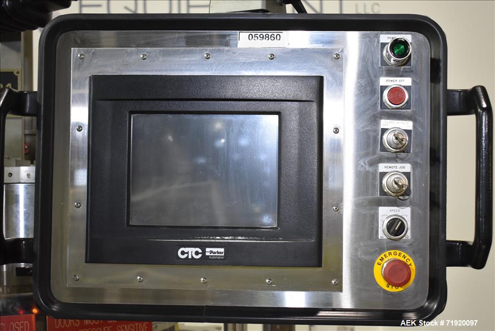 Used Sancoa (Weiler) automatic pressure sensitive rotary labeler, Model RL-4000