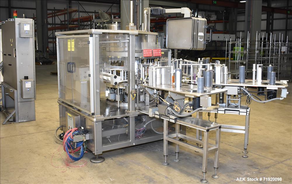 Used Sancoa (Weiler) automatic pressure sensitive rotary labeler, Model RL-4000